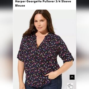 Torrid Harper blouse, size 4